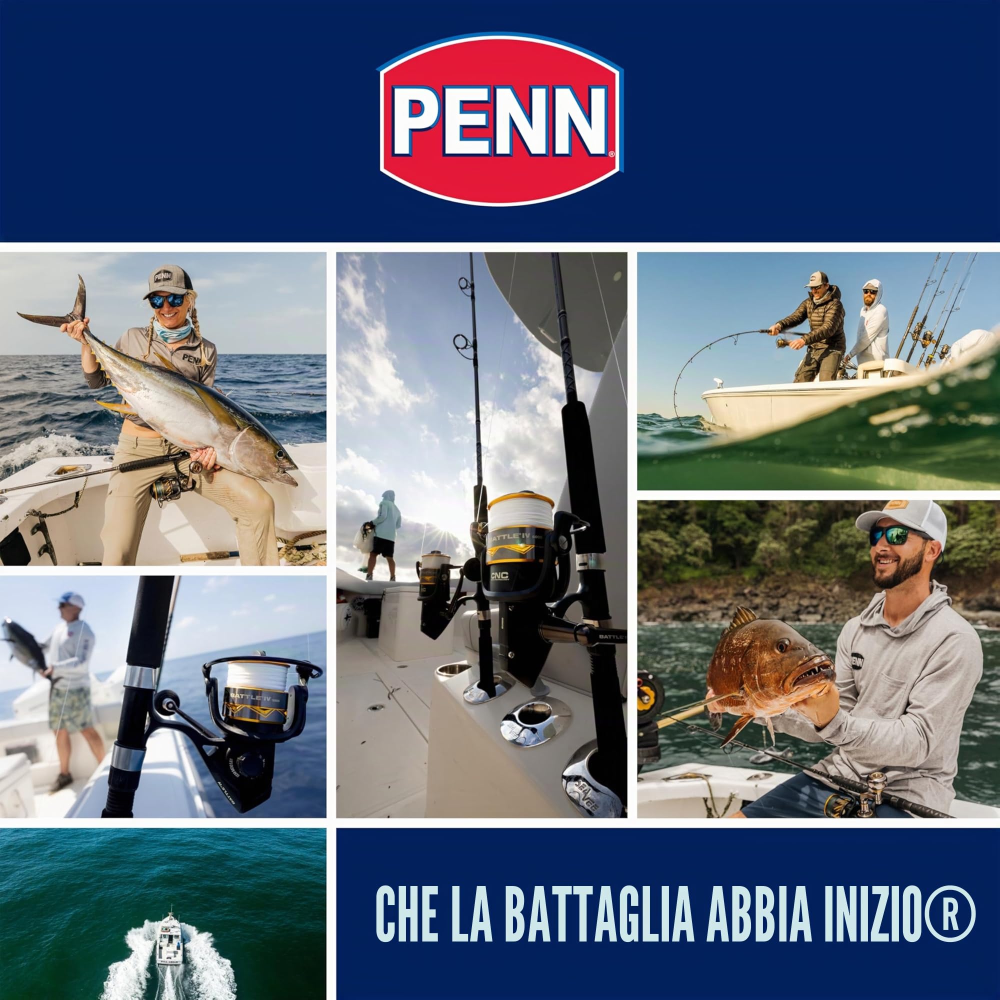 Penn Pursuit IV - Mulinello da pesca in acqua salata, per pesca a spinning, per uso completo, barca, kayak, riva, nero e argento