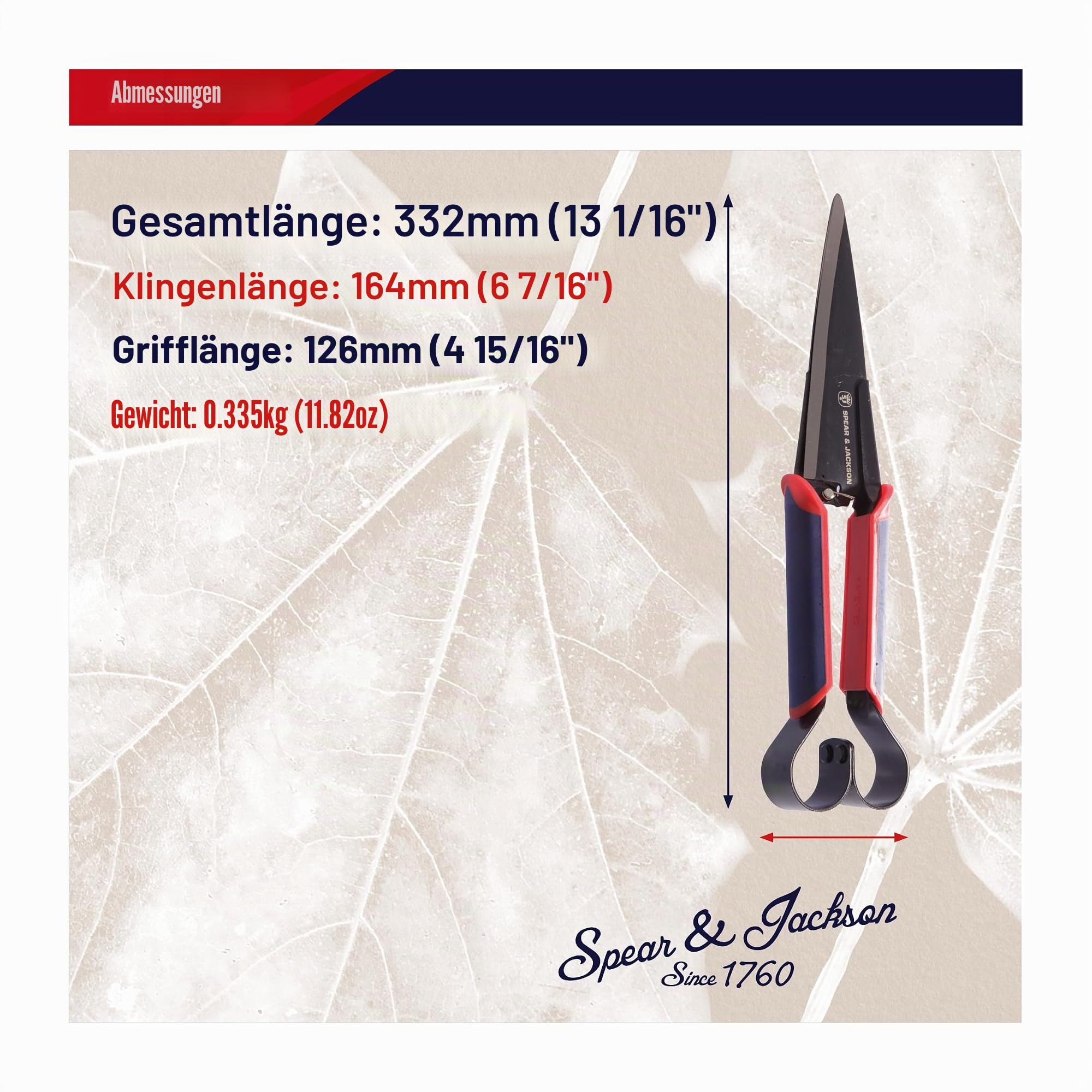 Spear & Jackson 4855TS Razorsharp Advantage Blütenschere