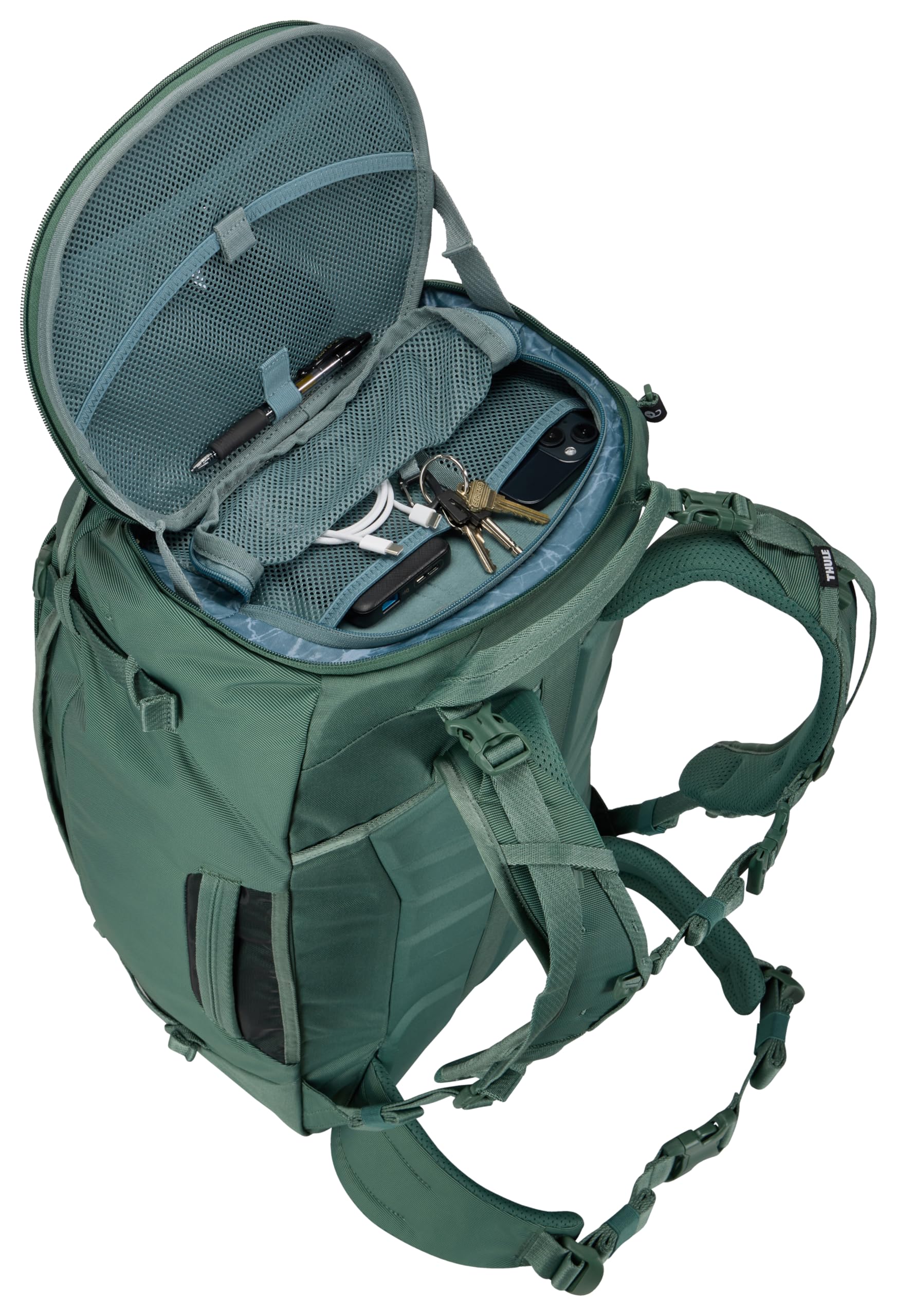 Thule Landmark 60 - damski plecak podróżny, 55 cm, Hazy Green, 60L