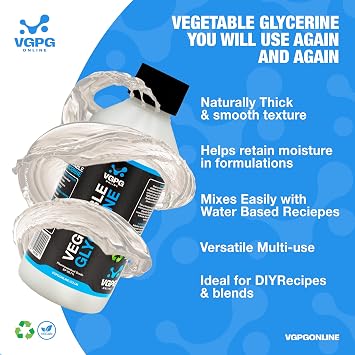 Vegetable Glycerin USP Cosmetic & Industrial Grade | 500ml | Pure VG Liquid for Skin Hair Soap DIY | Humectant Moisturiser for Cosmetics Craft Food Uses