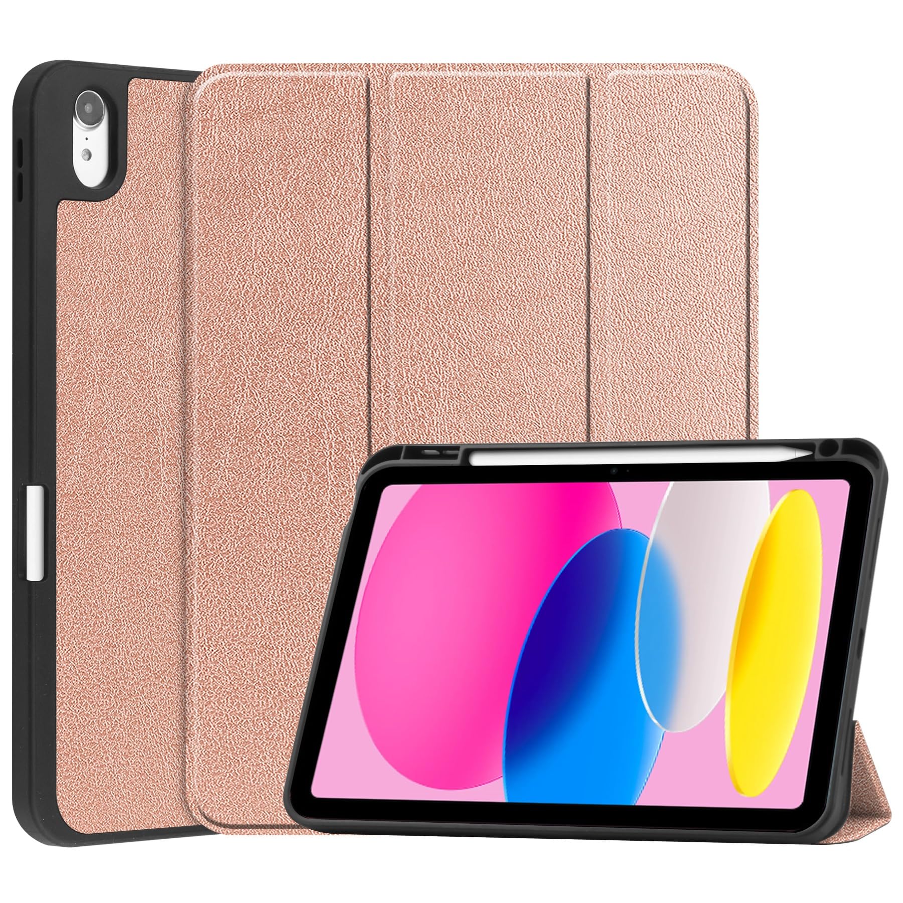 Coque iPad 11 génération A16 2025 design épuré ajustement premium or rose - 8