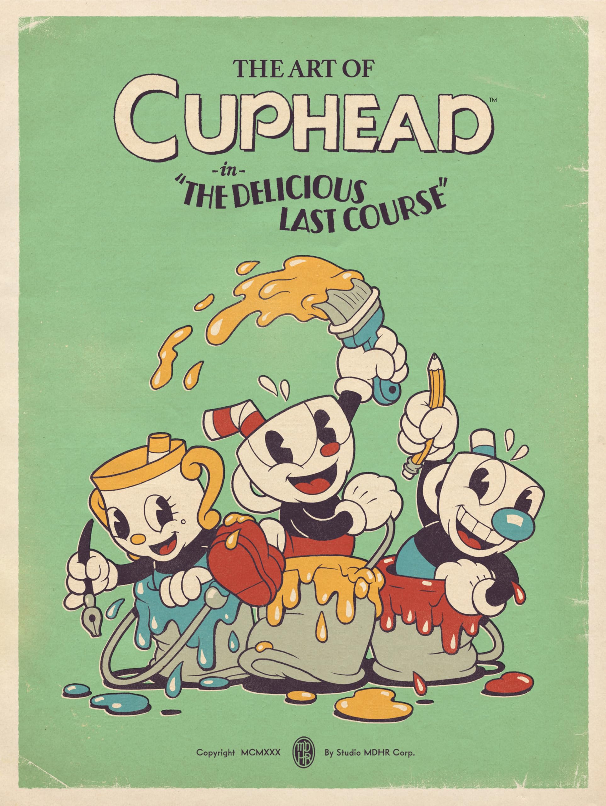 【海外限定／レア】CUPHEAD アートブック セル画 シグネチャーエディション 海外限定／レア】CUPHEAD アートブック セル画 シグネチャー