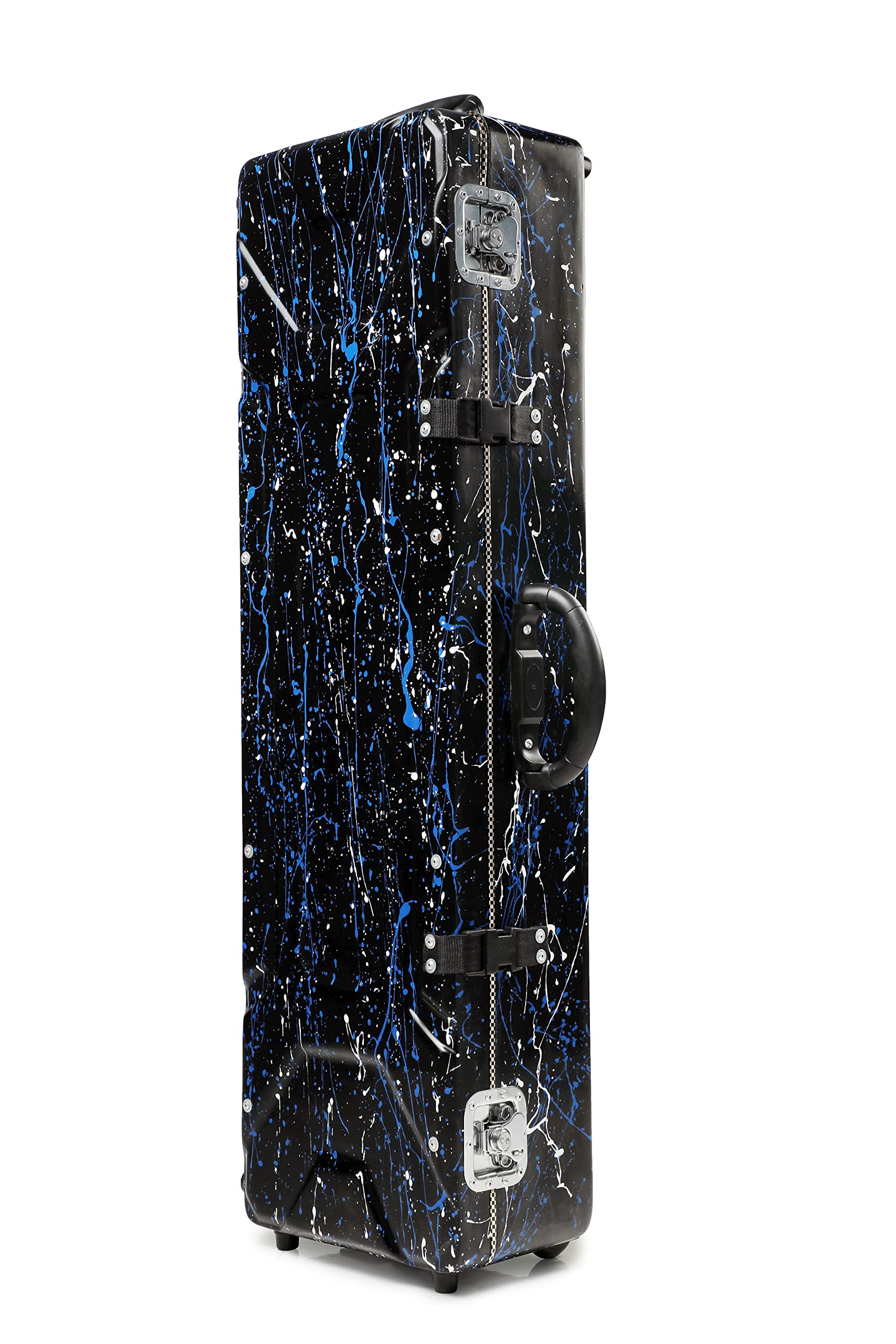 Miraj Musical Flute Hard Fiberglass Case (Black Splash Design) - Image 3 thumbnail