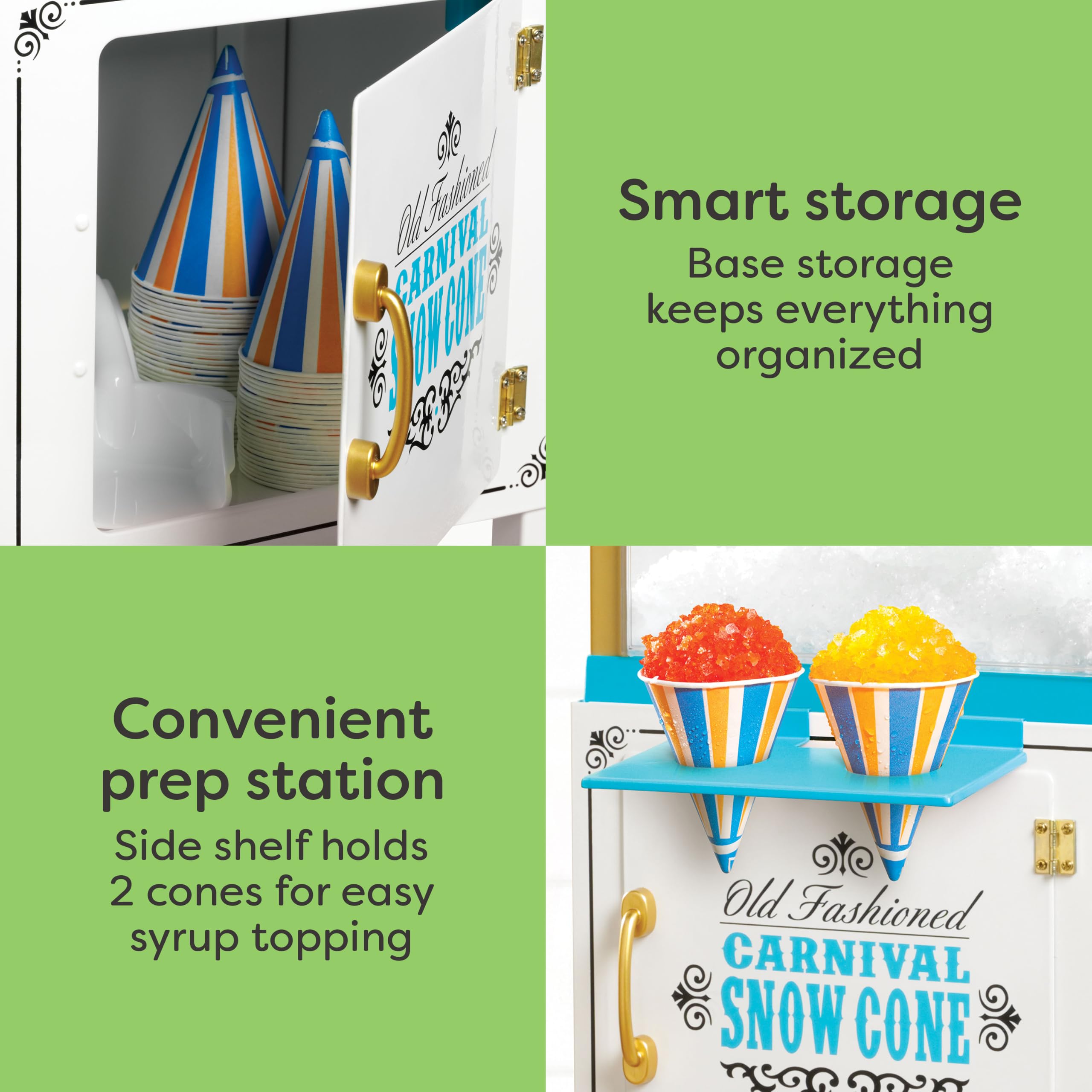 Amazon.com: Nostalgia Snow Cone Shaved Ice Machine - Retro Cart