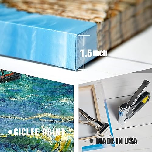 Miniatura 93 de A&T ARTWORK The Starry Night de Vincent Van Gogh. Tamaño del marco: 36 x 30 pulgadas, tamaño de la imagen: 30 x 24 pulgadas, reproducciones clásicas