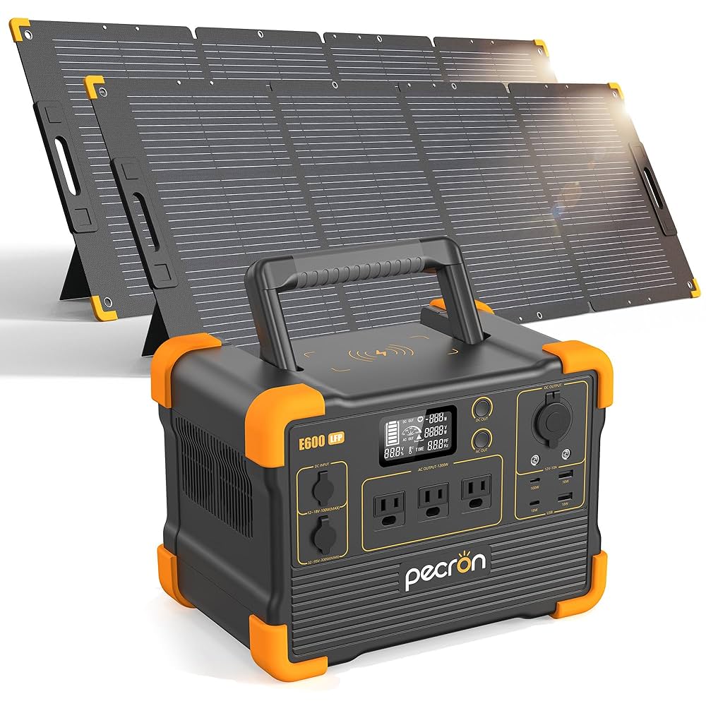 【中古】PECRON ソーラーパネル PV200 200W IP67 PECRON PV200 200W Portable Solar Panel Waterproof IP67