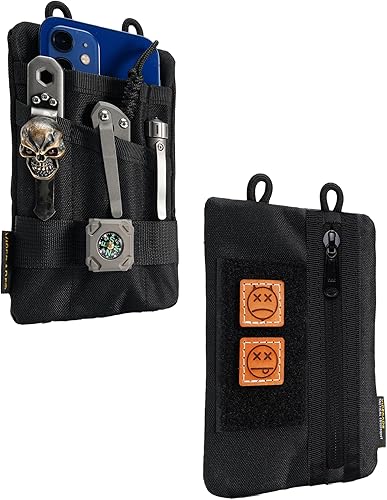 VIPERADE VE1-P Organizador de bolsillo, organizador de bolsillo EDC para hombres, bolsa organizadora EDC para herramientas con 5 bolsas de