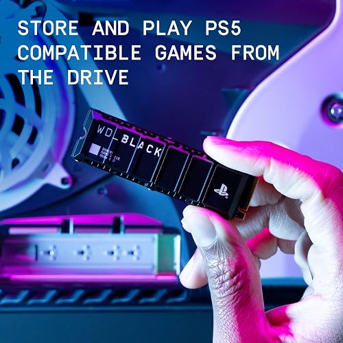 WD BLACK SN850P 2TB PS5 SSD (Officially Licensed for PlayStation 5, Read Speeds Up to 7300 MB/s, M.2 2280 PCIe NVMe, Exclusive Heatsink Design, Internal Gaming SSD) - 8