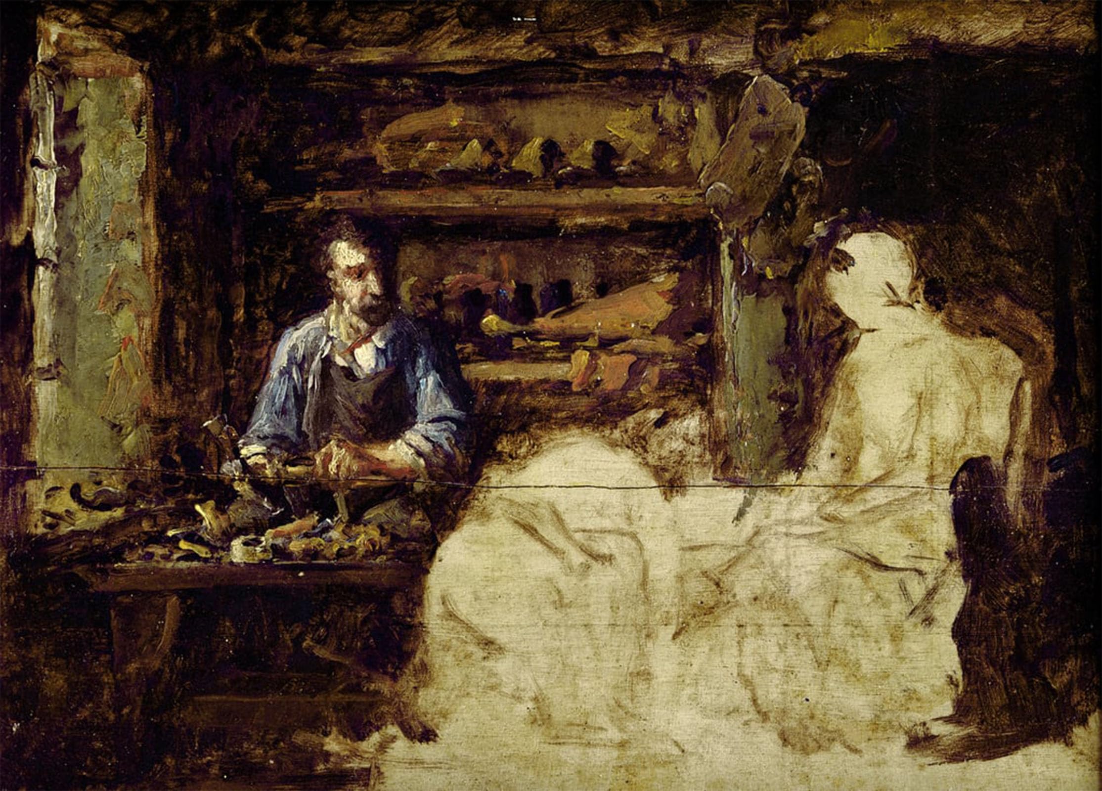 POSTERIIk Famous Print Pop Art Wall Art Graffiti the Shoemaker of Reville a Town Near Cherbourg by Guillaume Romain Fouace Art Prints for Home Decor 60x90cm