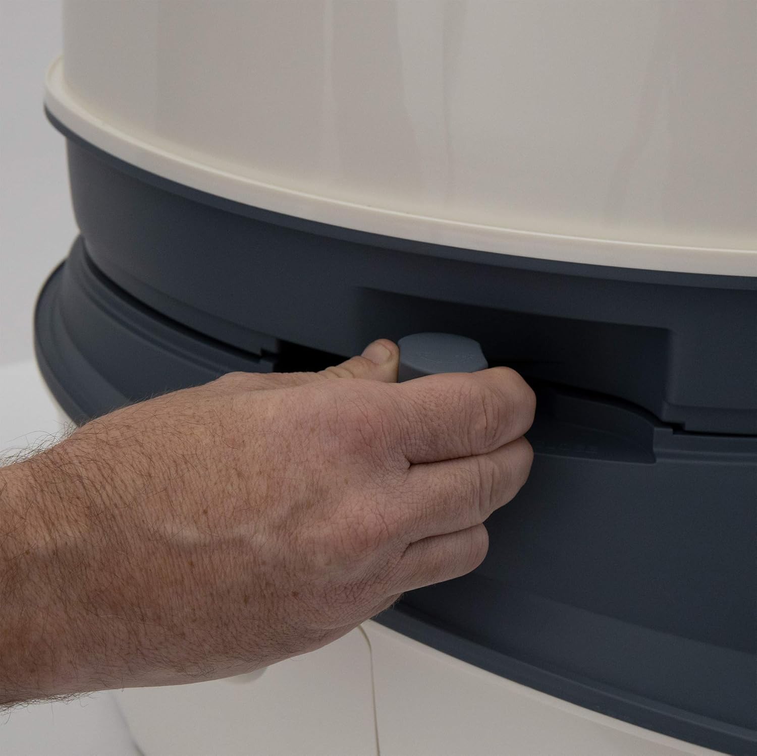 RecPro Newavo Evo Portable Camping Toilet | for RV and Camper | Convenient Floor Mount | 5.3Gal Capacity