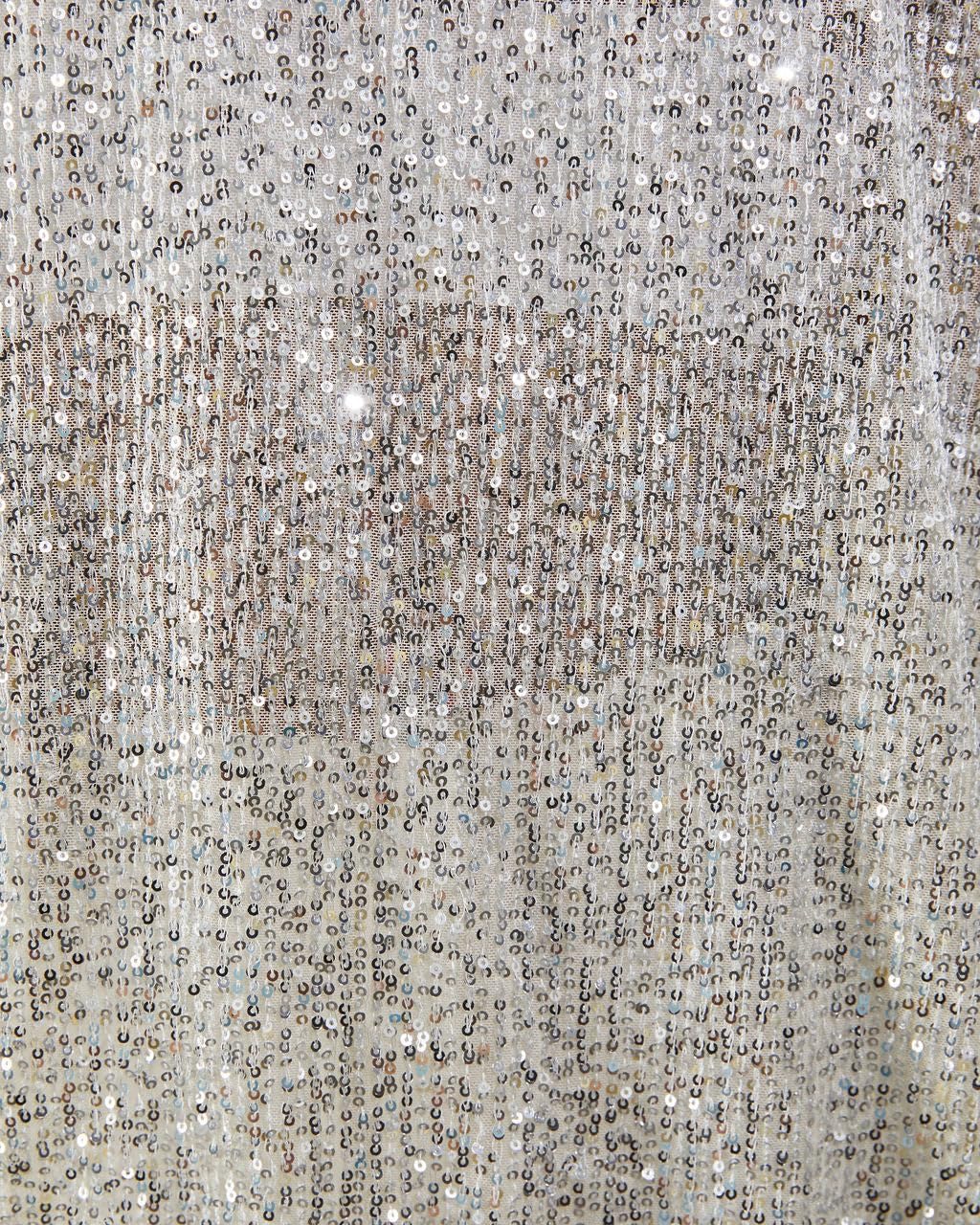 Sequin Button Front Shirt Women’s Dinner Blouse Silver Sequin Tops Sparkly Button Up Shirt Collared Long Sleeve Blouse - Image 7