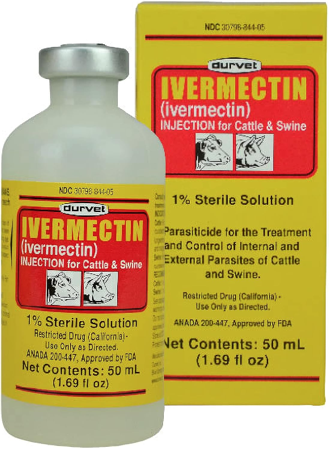Durvet Ivermectin Injectable 50 mL 50ML : Sports & Outdoors
