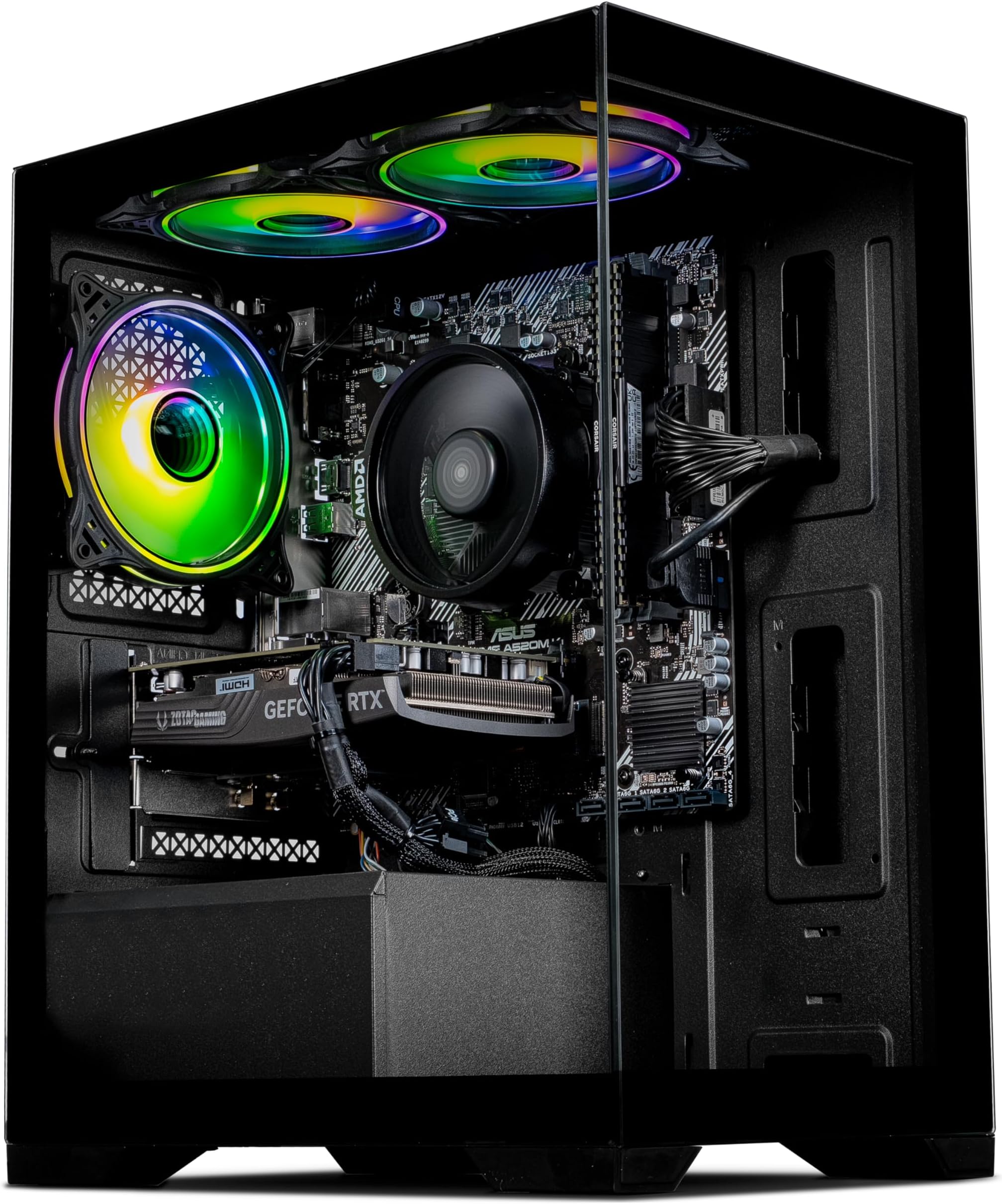 SCAN Aspect Gaming PC | RTX 4060 8GB | Ryzen 5 5500 (6 Core/12 Thread) | 16GB RAM | 1TB M.2 SSD | Dynamic RGB Lighting | WiFi | Streaming Ready | Windows 11