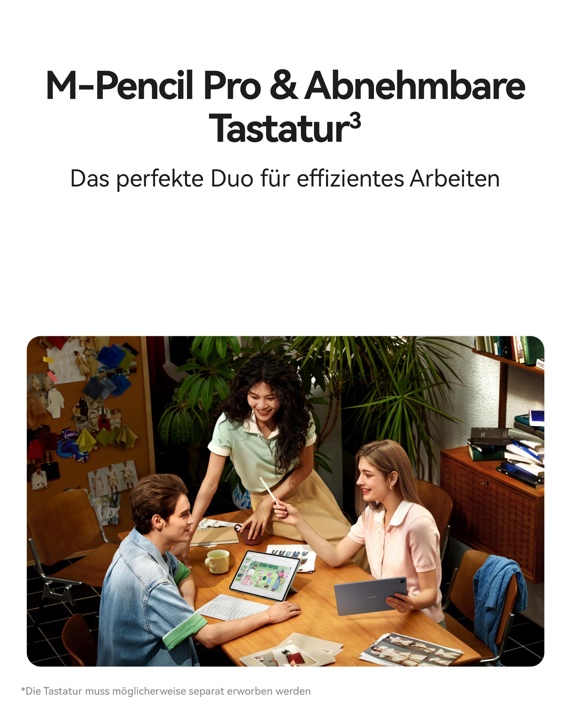 HUAWEI MatePad 11.5 S 2026 Tablet mit M-Pencil-Pro, 2.8K 144Hz Ultraklares PaperMatte Display, 12+256GB, 8800 mAh Akkus, 40W Supercharge, WiFi 6+, Bluetooth 5.2, Gaming, 30 Monate Garantie