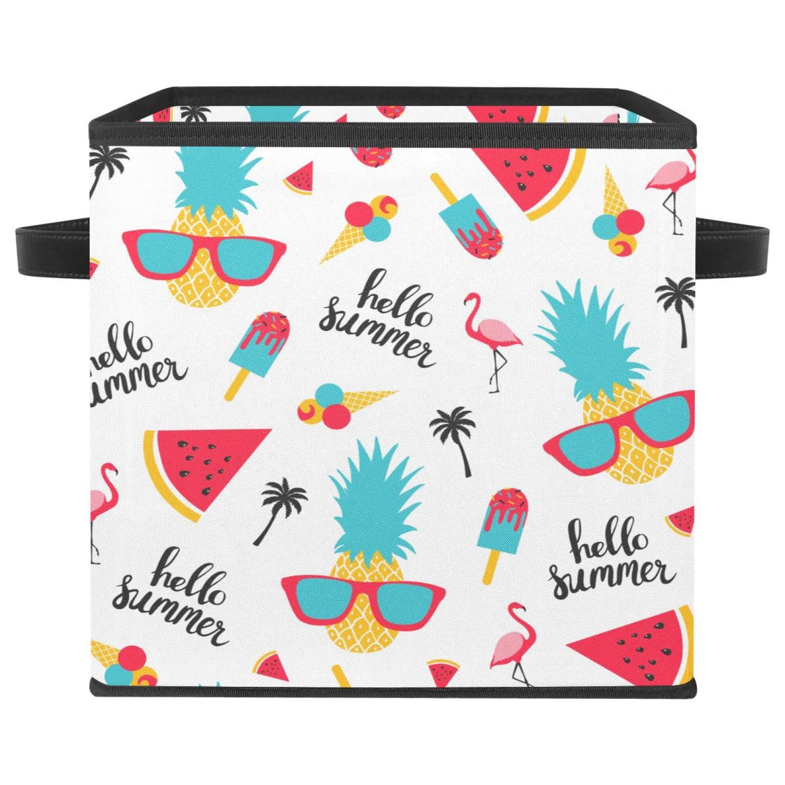 Panier de rangement en tissu cube organisateur pour placard et chambre enfant