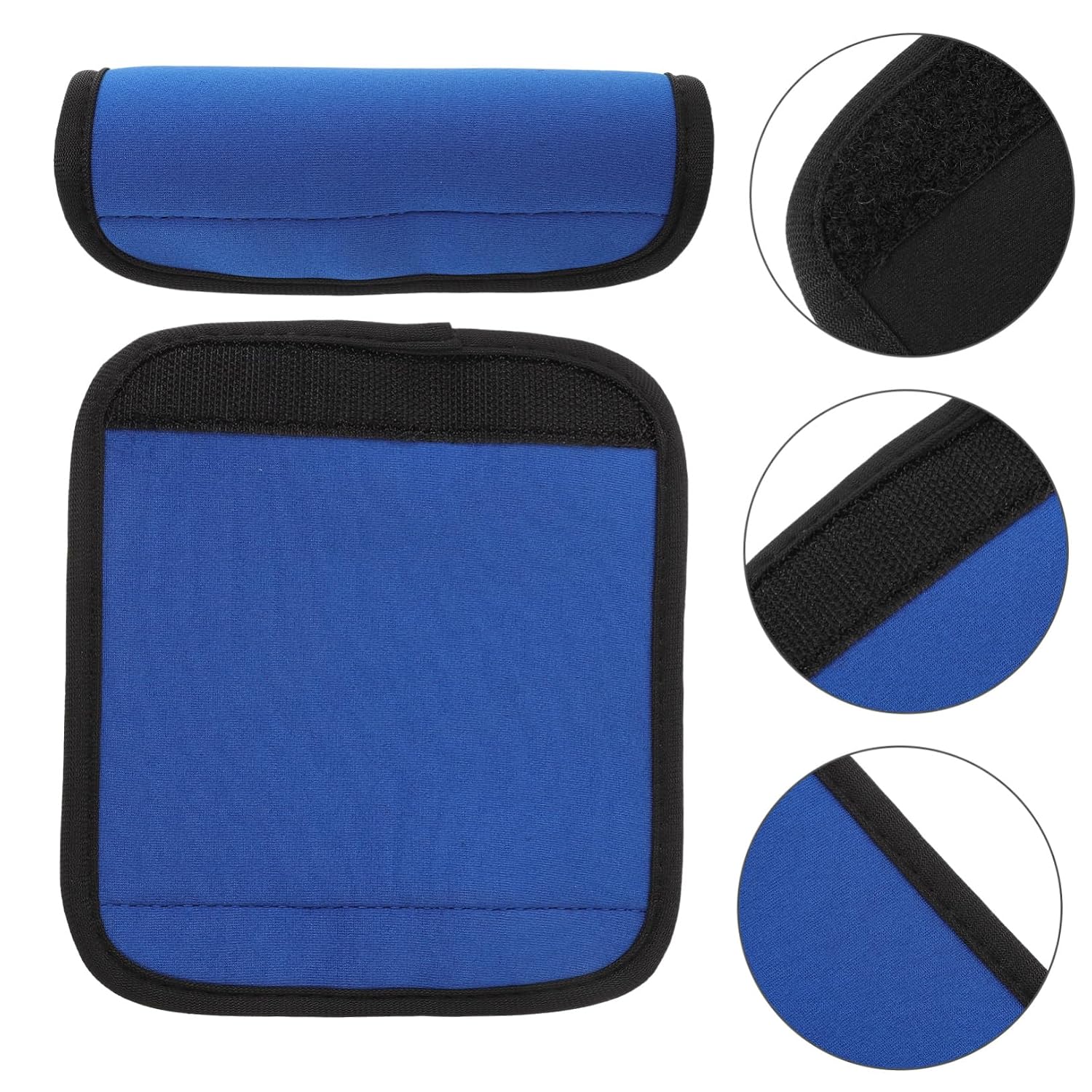 Generic 2pcs Suitcase Trolley Handle Wrap Luggage Handle Grip Covers Blue Luggage Identifiers