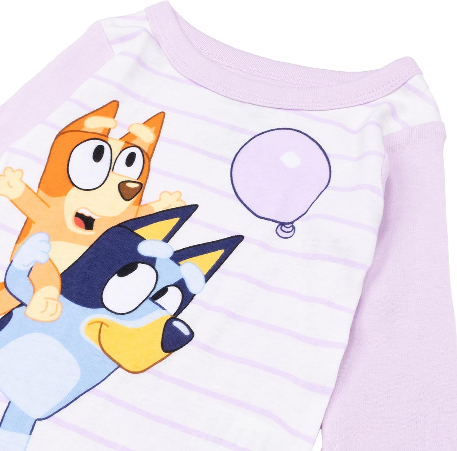 Bluey unisex-child 4-Piece Snug-fit Cotton Pajama Set, Soft & Cute for Kids, BALLOON FUN, 2T - Image 2