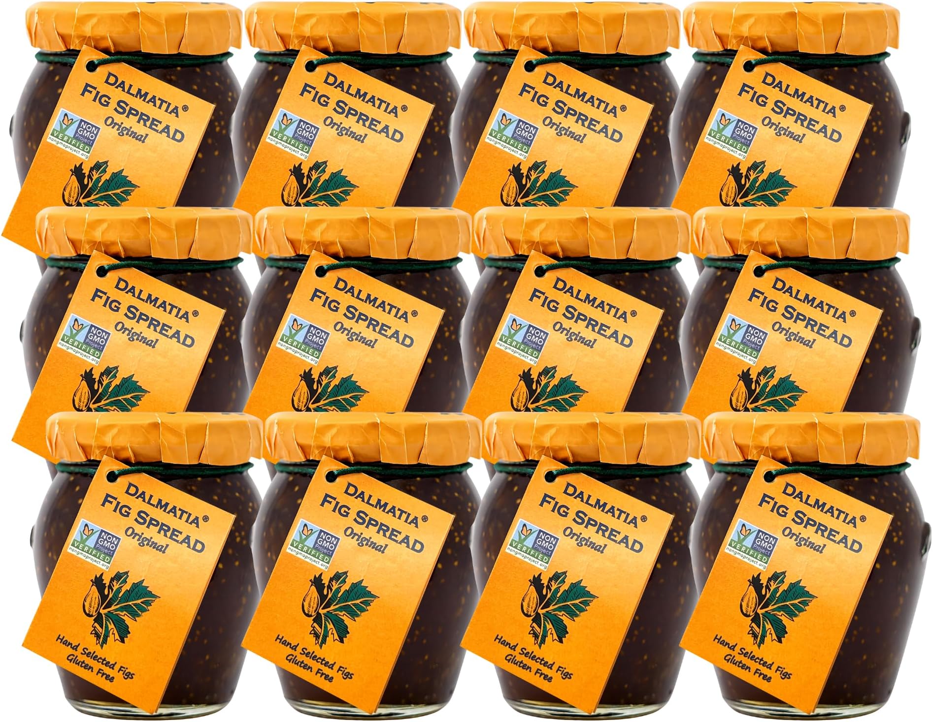 Fig Spread, 8.5 oz | All-Natural, Non-GMO, Award-Winning Mediterranean Spread | Perfect for Cheese Boards, Toast & Baking | Product of Croatia (Pack of 12)