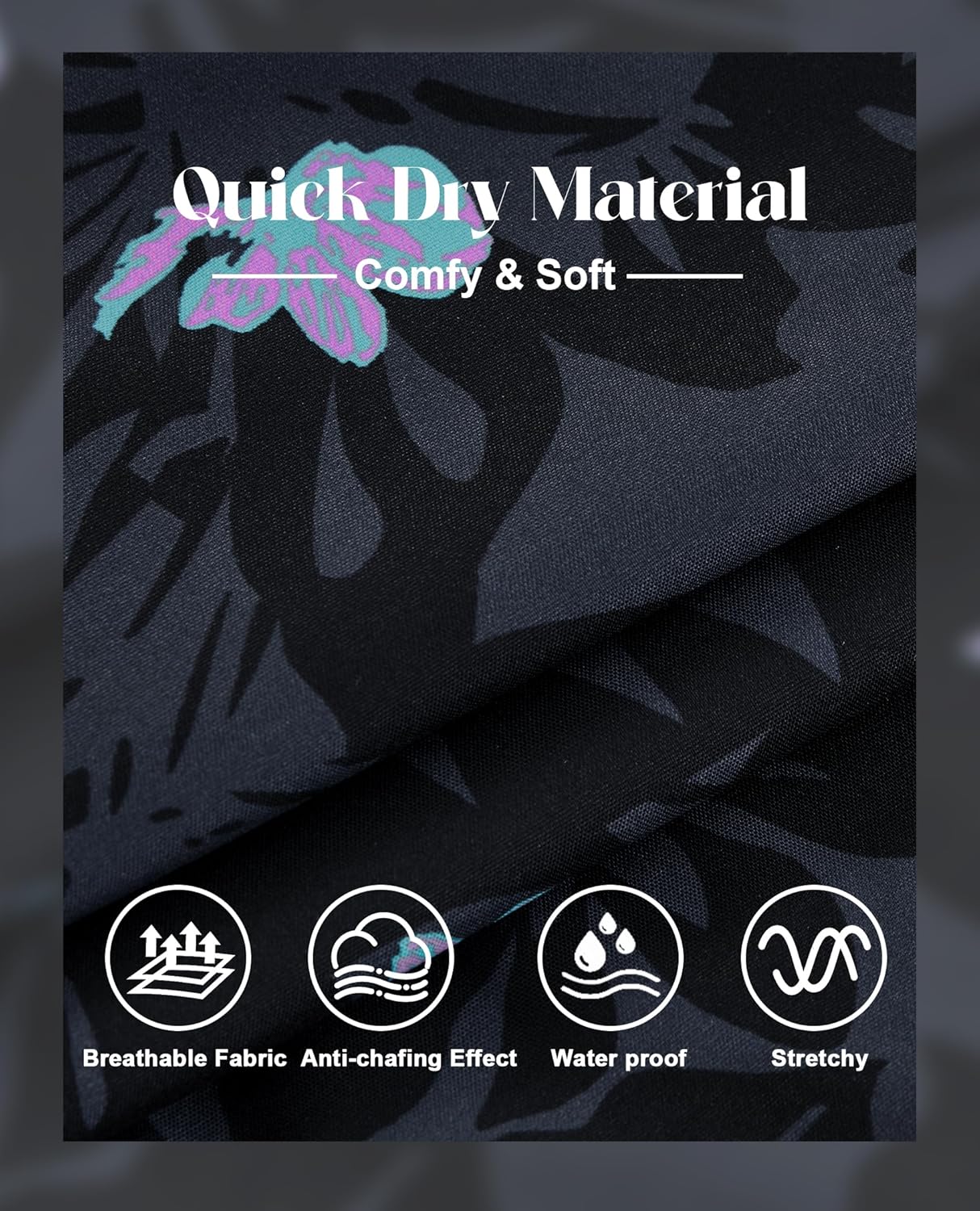 7inch Mens Swim Trunks: 2 in 1 with Compression Liner Pockets Drawstring Quick Dry Stretch Lined Funny Beach Pool - Image 4