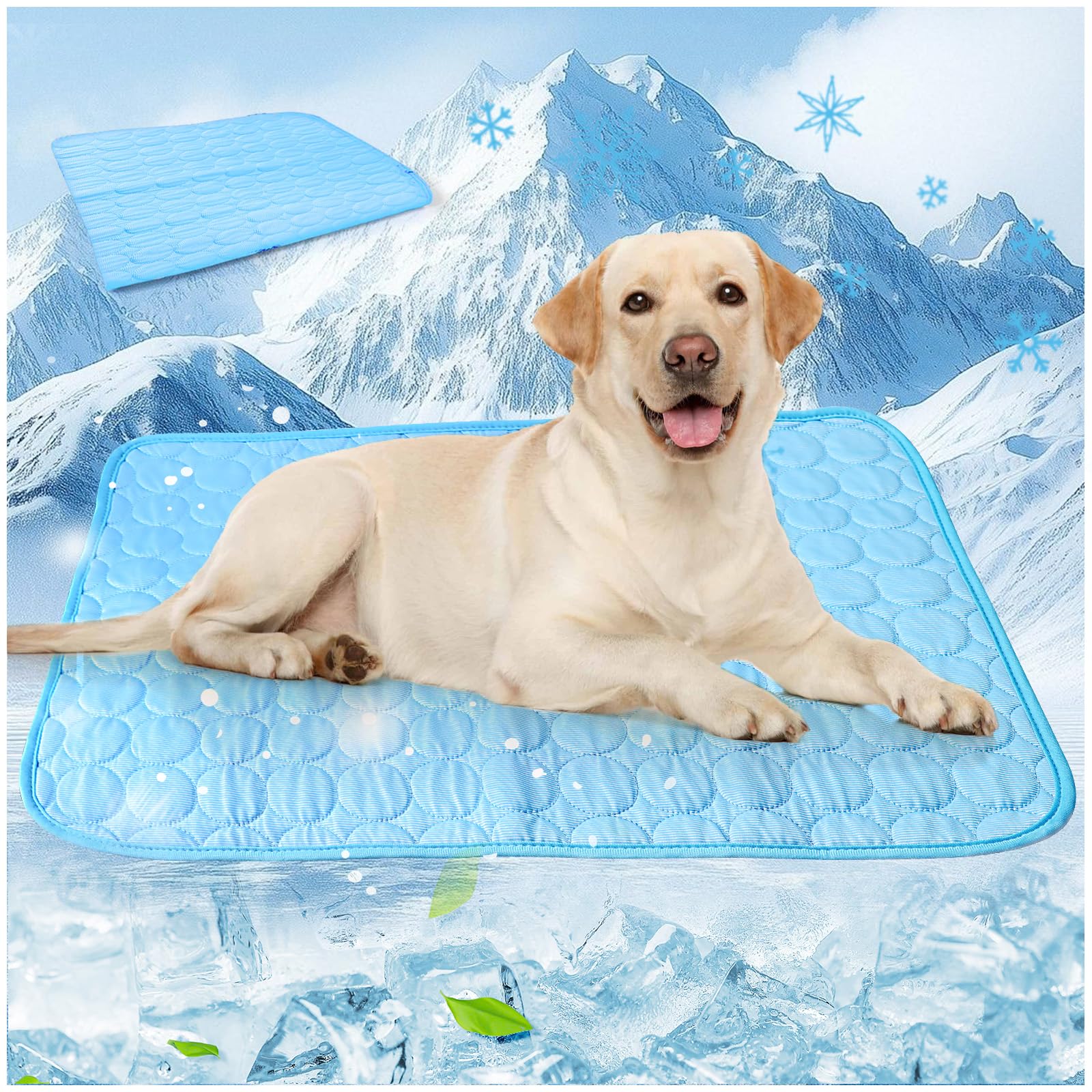 TOGETDREAM Dog Cooling Mat Large 100x75cm, Pet Cool Mat for Dogs & Cat
