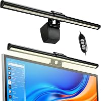 Vansky Monitor Lámpa USB-s Képernyő Fény Állítható Színhőmérséklet és Fényerő Irodai Gamer - black 1