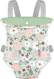 GAGAKU Muñeca Transporte con Correa Delantera y Trasera para Muñecas, Accesorios para Muñecas de Peluche de Algodón, Muñeca Transporte con Correas Ajustables para Niñas Pequeñas - Verde Camelia