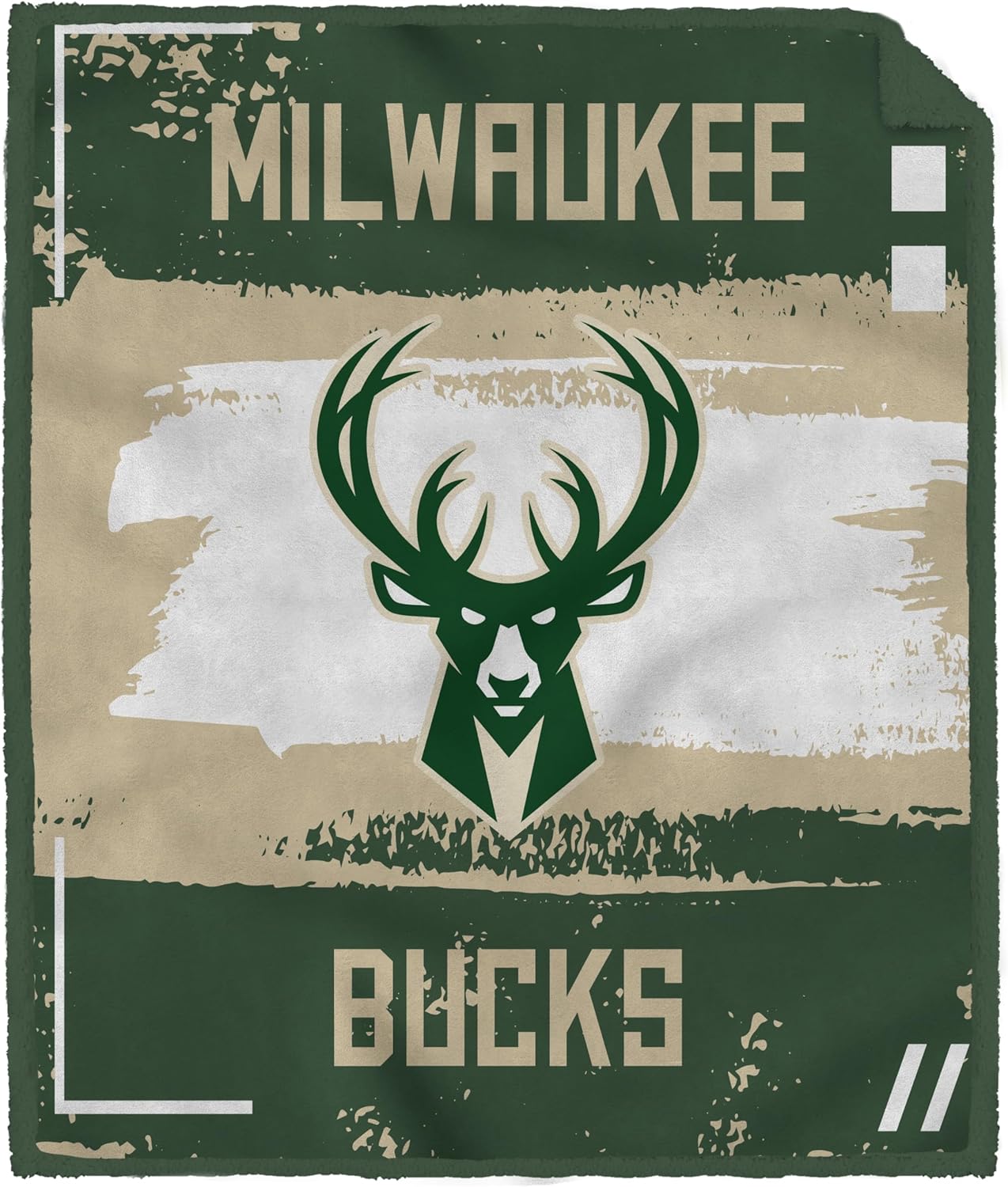 NBA Distressed Brush 2 Sided Cozy Blanket