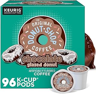 The Original Donut Shop Coffee Chocolate Glazed Donut Keurig Single-Serve K-Cup Pods, Medium Roast Coffee, 96 Count