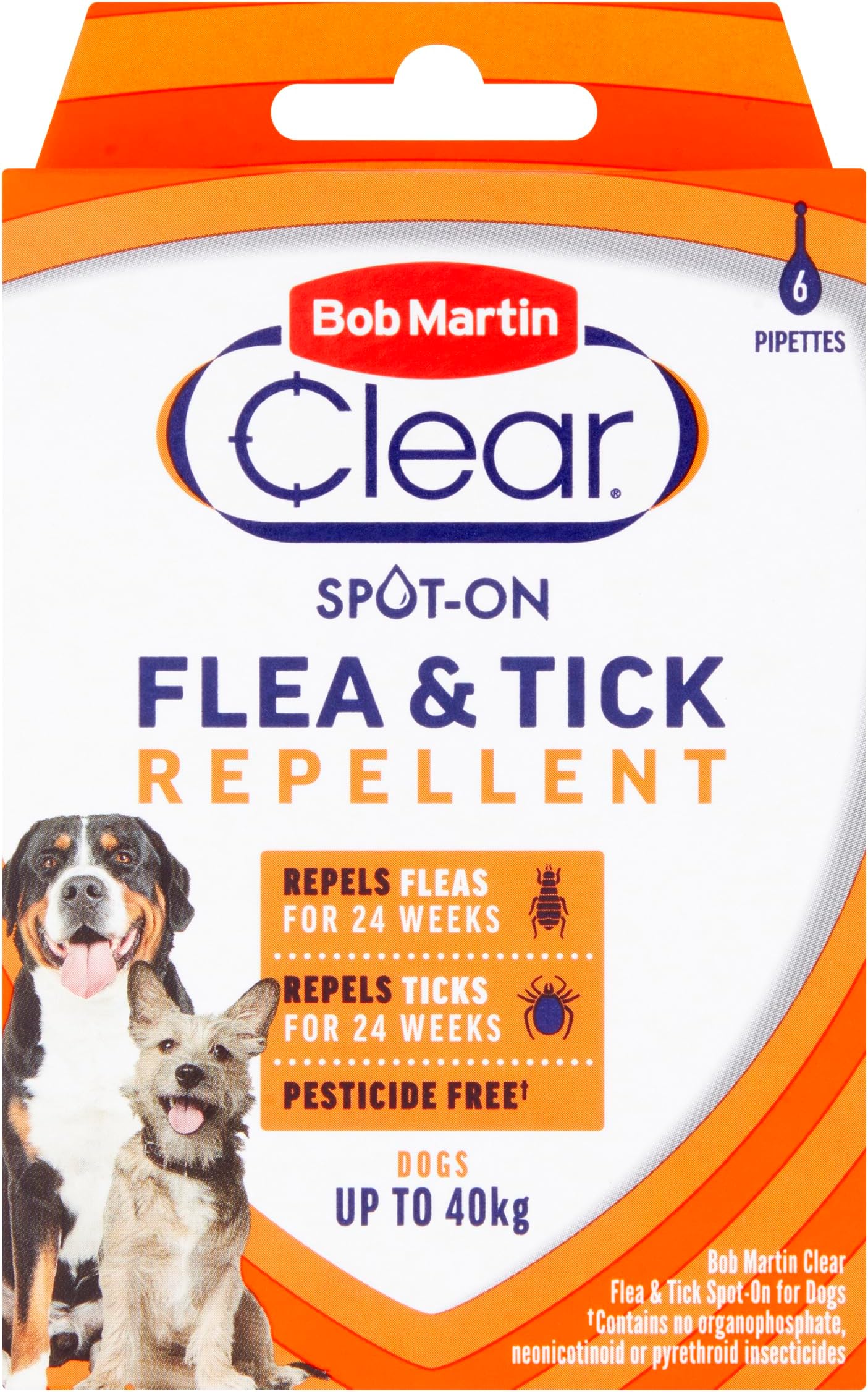 Bob Martin Clear Flea and Tick Spot on for Dogs