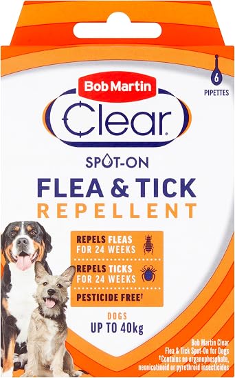 Bob Martin Clear Flea and Tick Spot on for Dogs