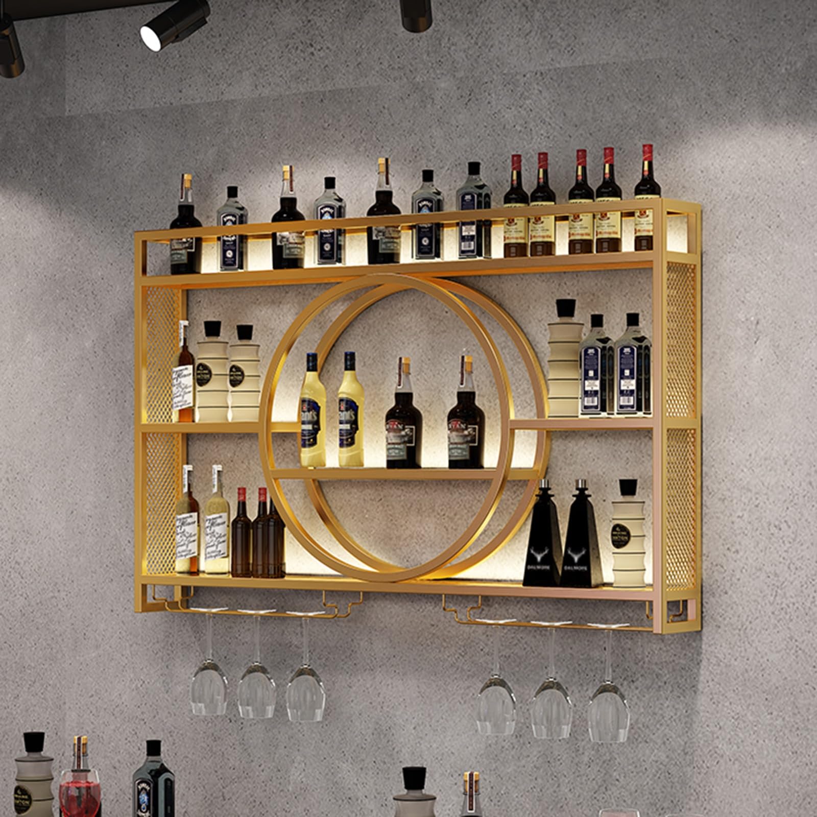 Casier à vin mural compact pour optimiser le rangement des bouteilles de cuisine - 7