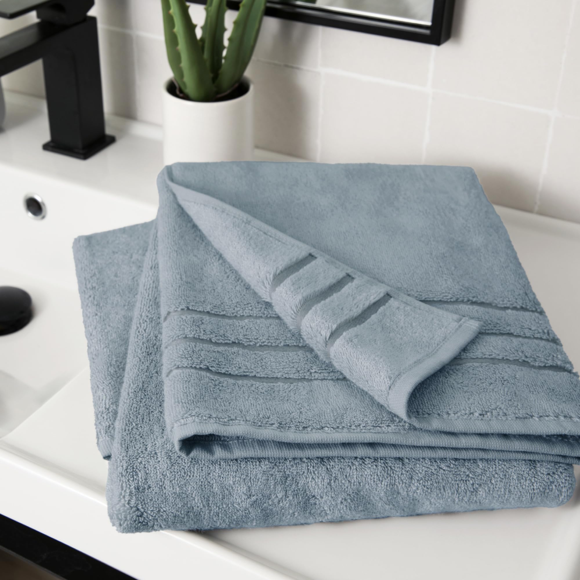 Cariloha Ocean Mist Bamboo Towels - Soft & Absorbent -12