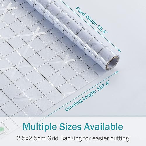 Miniatura 7 de VELIMAX Película esmerilada de celosía para ventana, película de privacidad para ventana, vinilo estático, adhesivo opaco para vidrio, no adhesivo,