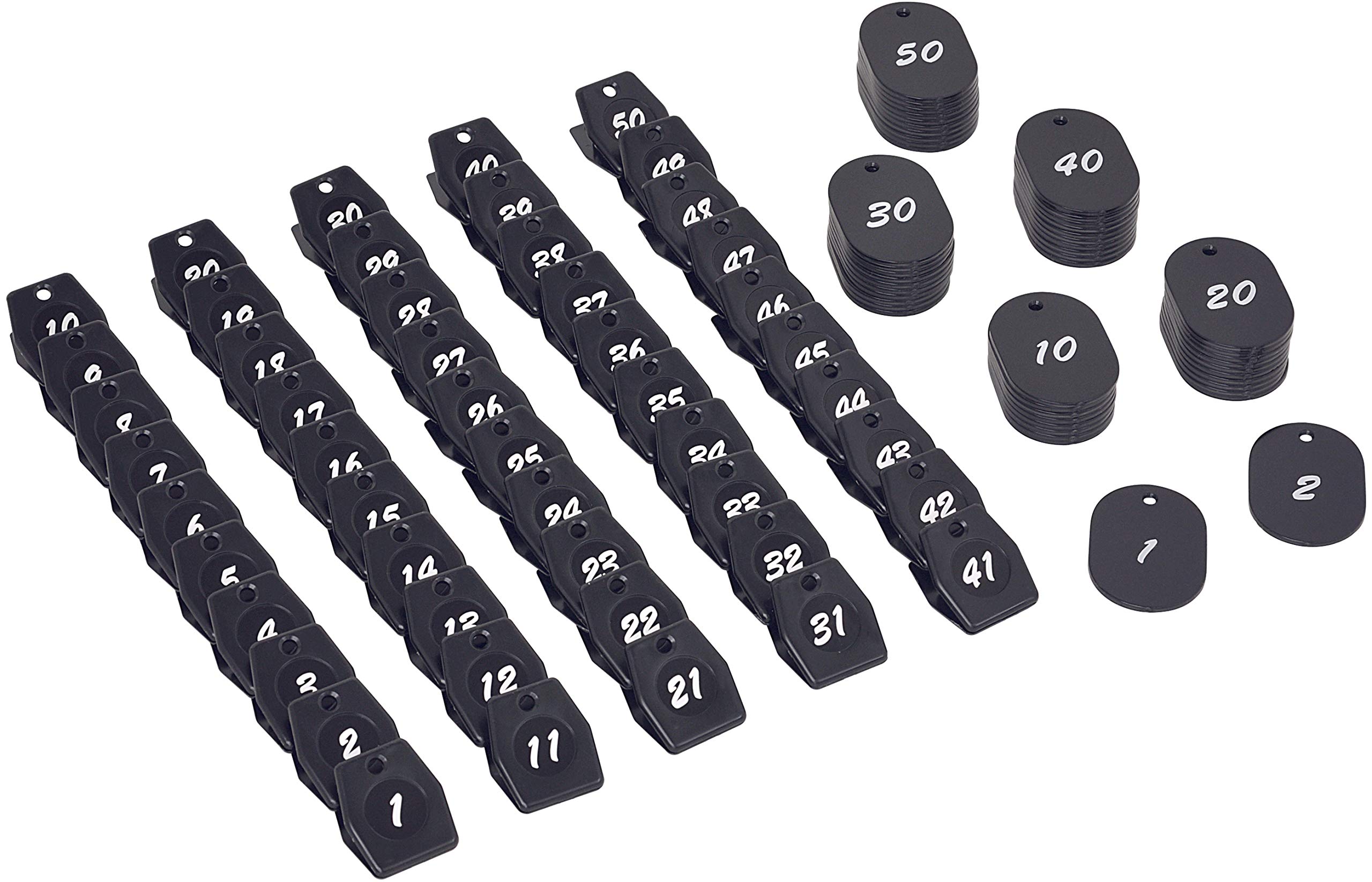 Amazon.co.jp: 友屋 グラニットクロークチケット ブラック 50個セット