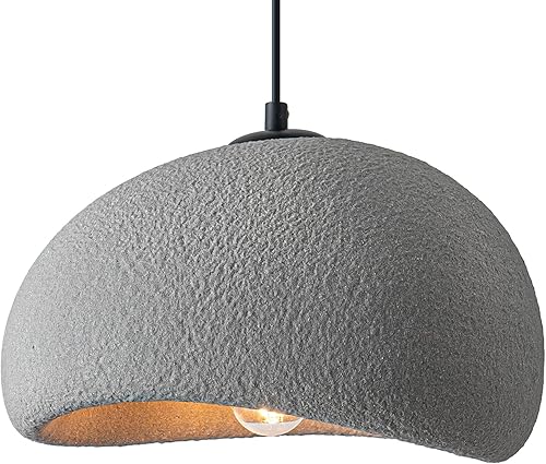 Lámpara colgante Wabi Sabi de 11.8 pulgadas para comedor, cocina, isla, pasillo, restaurante, lámpara colgante moderna E26, base E26, estilo