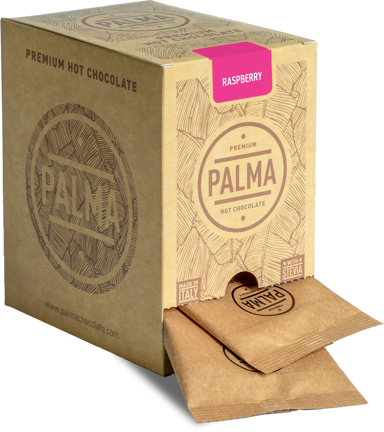 PALMA Italian Hot Chocolate Sachets - Raspberry | 500g (20 Servings)