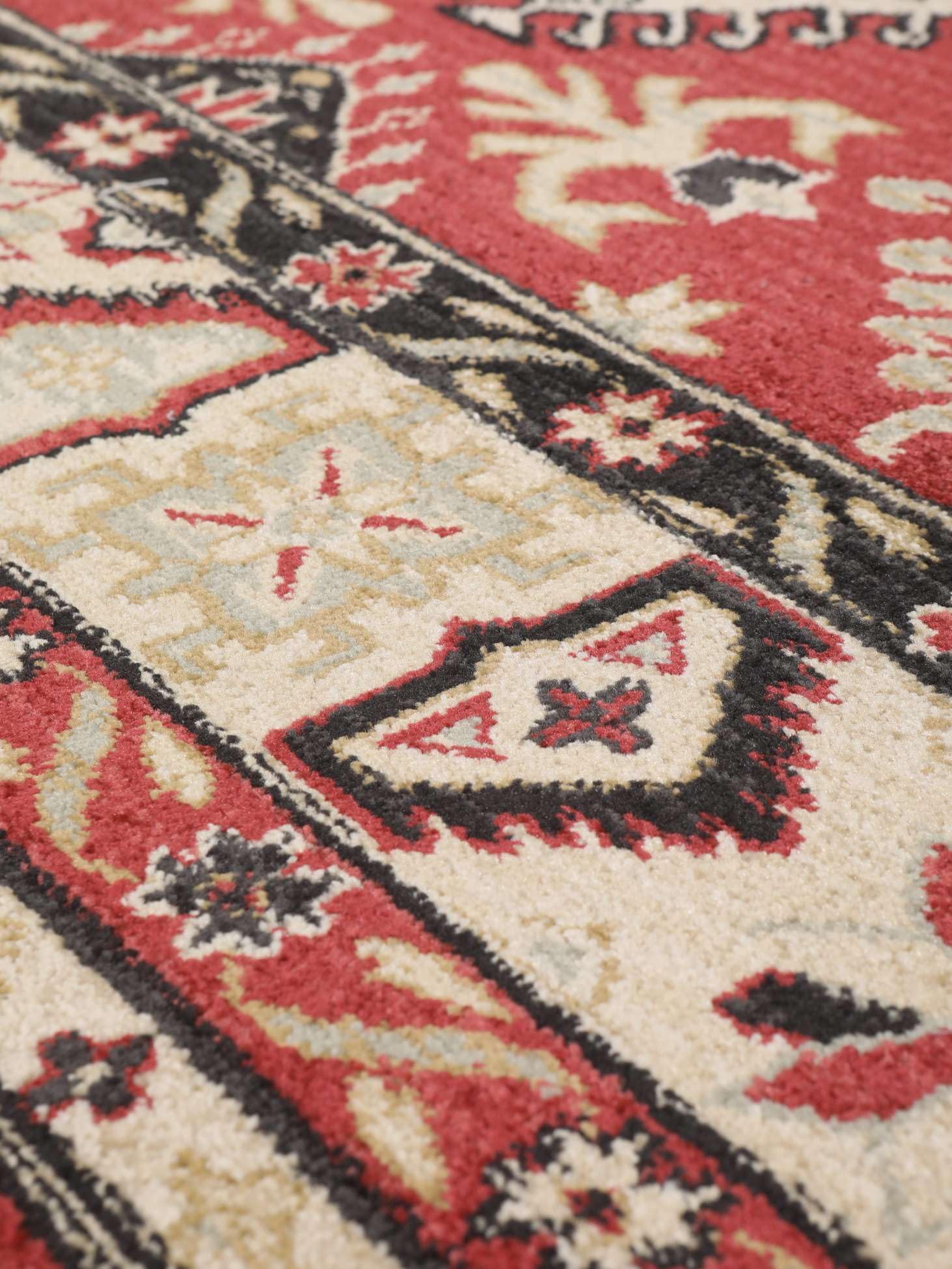 RugVista Shirvan Kazak, Tappeto, Orientali, 200 x cm, Quadrata, Pelo medio, Soggiorno, Sala da pranzo, Camera letto, Lavabile solo a secco, oeko_tex_100, Rosso/Beige