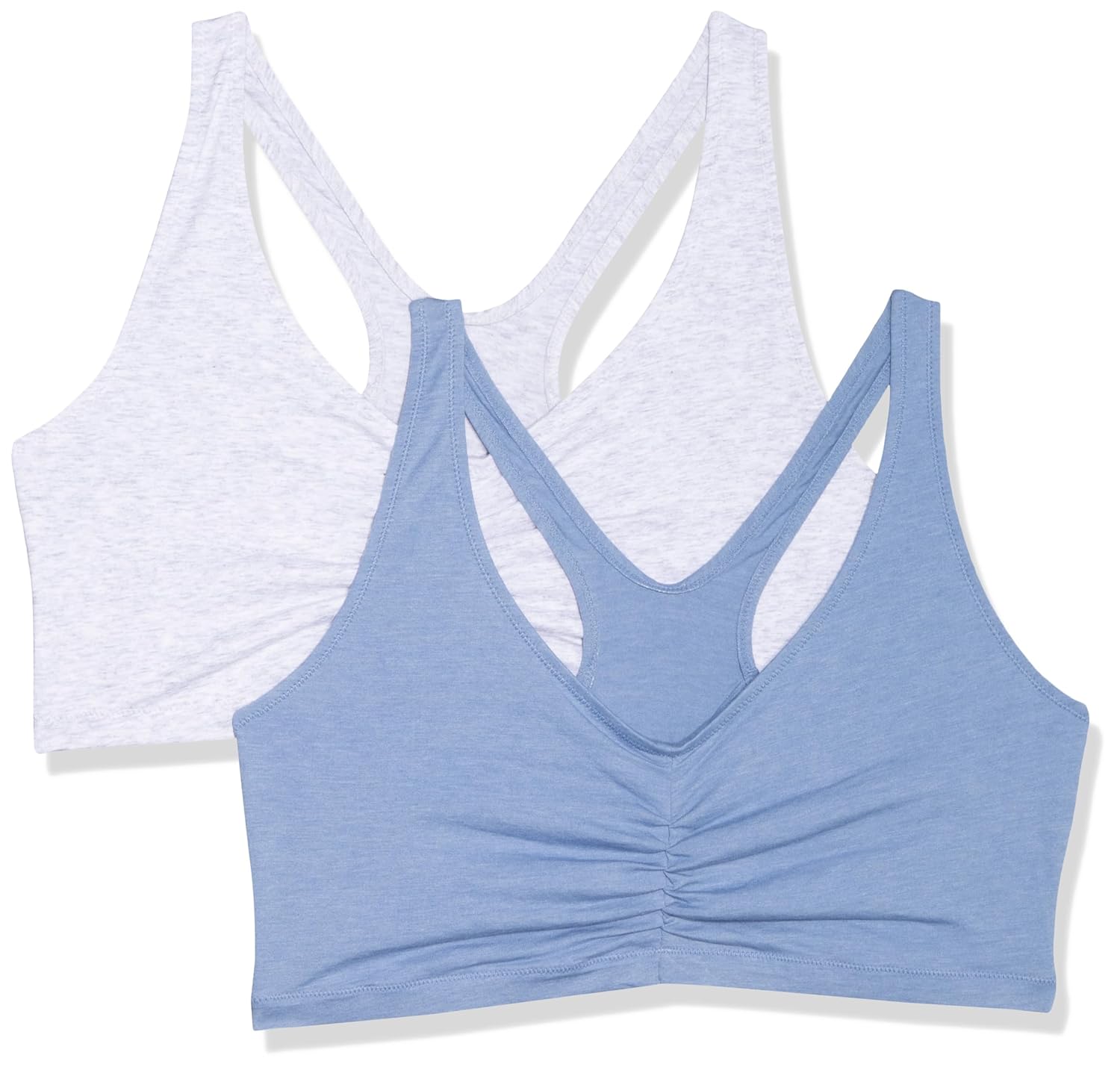 Hanes Womens X-Temp Wireless Bra Pack Stretch Pullover Bra Low-Impact Racerback Bra 2-Pack