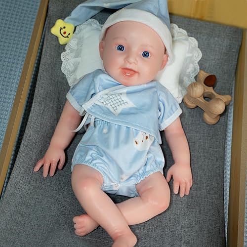 Muñeca bebé de silicona completa de 18 pulgadas  Muñecas realistas de bebé recién nacido, regalos de Navidad y cumpleaños para niñas mayores de 6