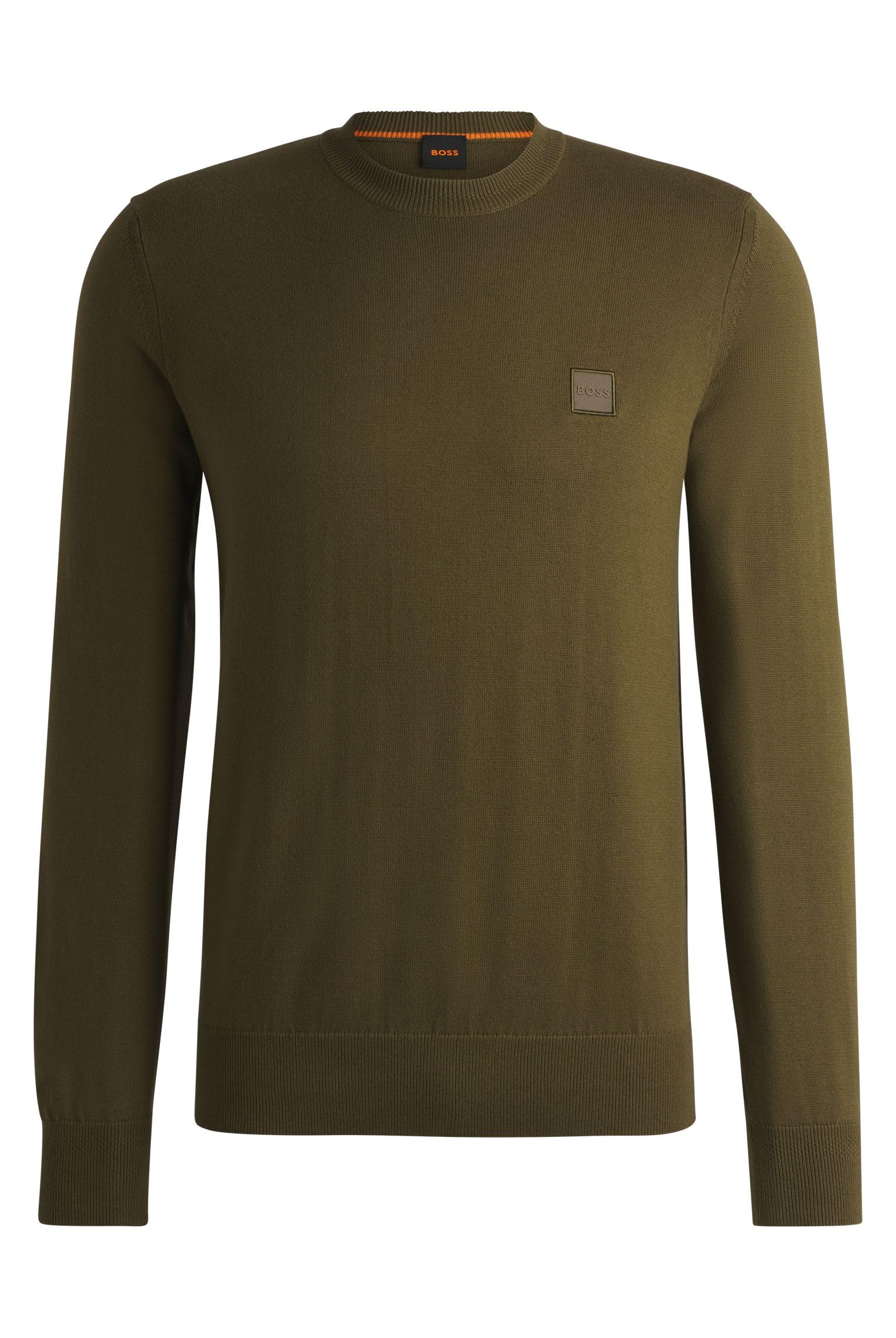 Hugo Boss Unisex Tan Boss Kanovano Crew Neck Knit  Large