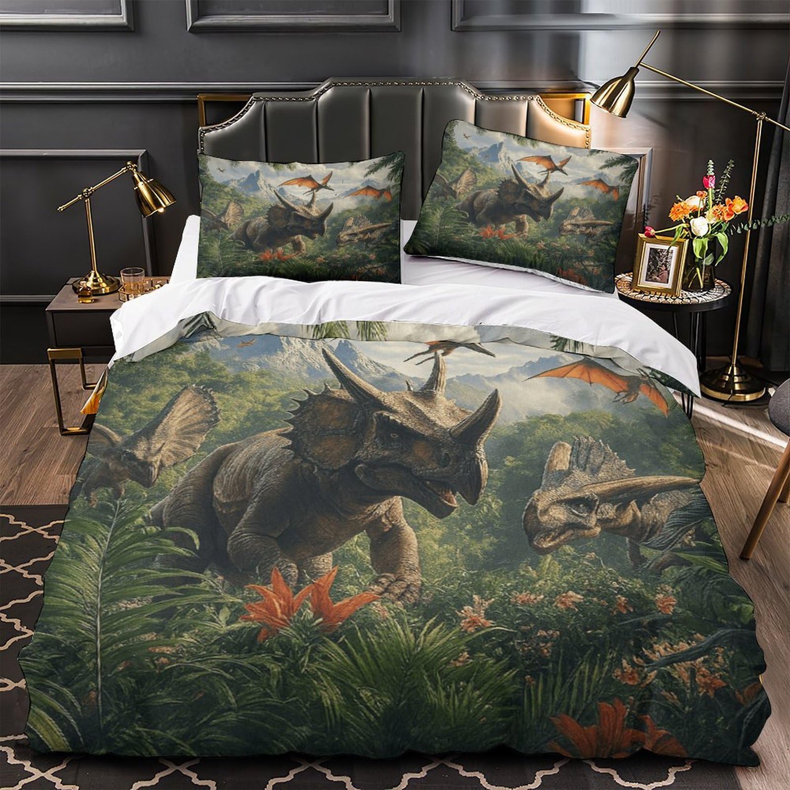 Housse de Couette Microfibre Confortable Lit Adolescent 135x200