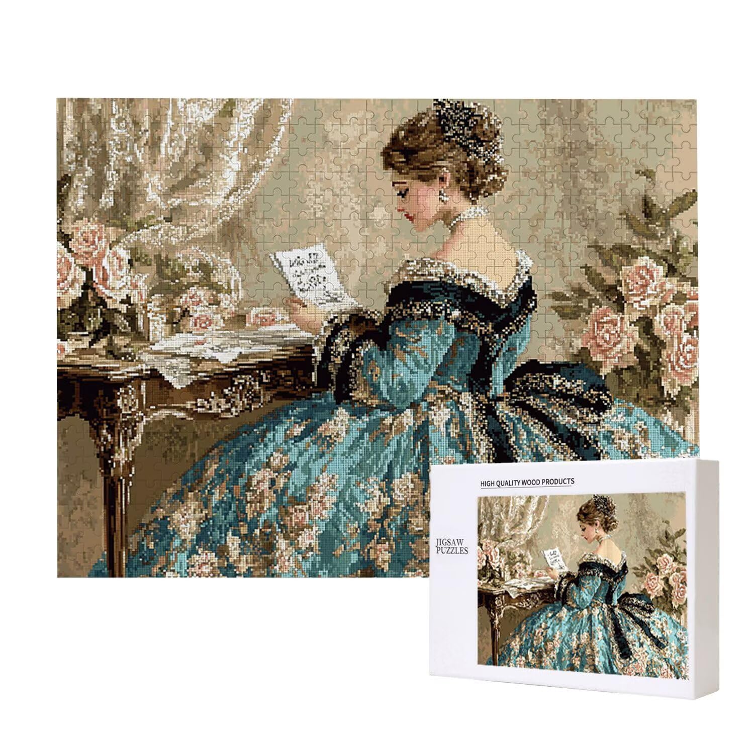 Elegante signora - Puzzle 4000 Pezzi per Adulti - Puzzle fai da te, Intrattenimento Creativo, Arte Moderna, Puzzle Classico per Adulti e Ragazzi dai 12 anni, Idea Regalo Uomo e Donna 140x87cm a-909