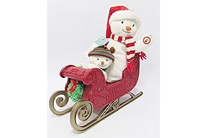 Hallmark Singing Snowman 2021, Twinkling Sleigh Ride