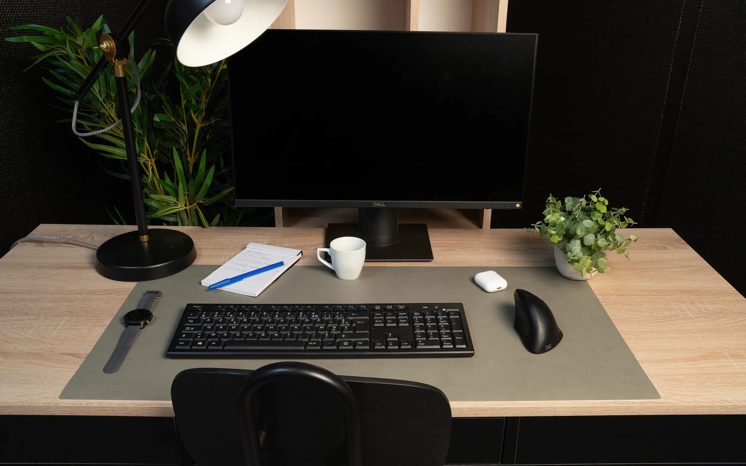 Exacompta - Ref. 29140E – Karton mit 16 weichen Schreibtischunterlagen Home Office – aus zweifarbigem Polyurethan – weich und strapazierfähig, schützt den Schreibtisch, Mauspad – 40 x 80 cm