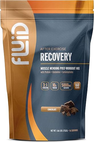 Miniatura 5 de Fluid Recovery - Mezcla de bebida después del entrenamiento, proteína aislada de suero de leche, L-glutamina, carbohidratos, todos los ingredientes