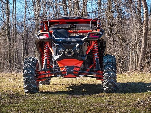 Miniatura 9 de SuperATV Brazosvarillas de radio inferior trasero en caja para Can-Am Maverick X3 64 pulgadas TurboX RCX MRX DSMAX (ver ajuste a continuación) -