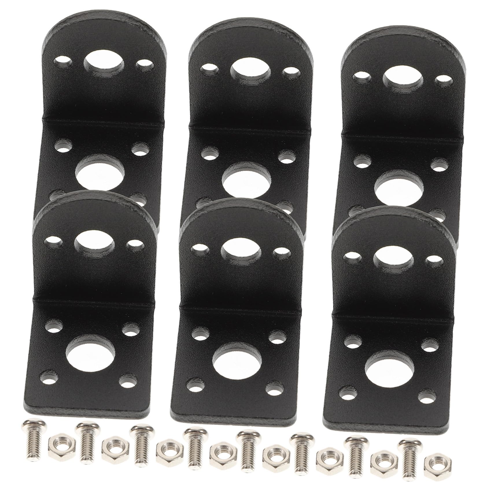 LALAFINA 6pcs 25mm Dc Gear Motor Bracket Motor Mounting Bracket High Rigidity for Hobby Projects