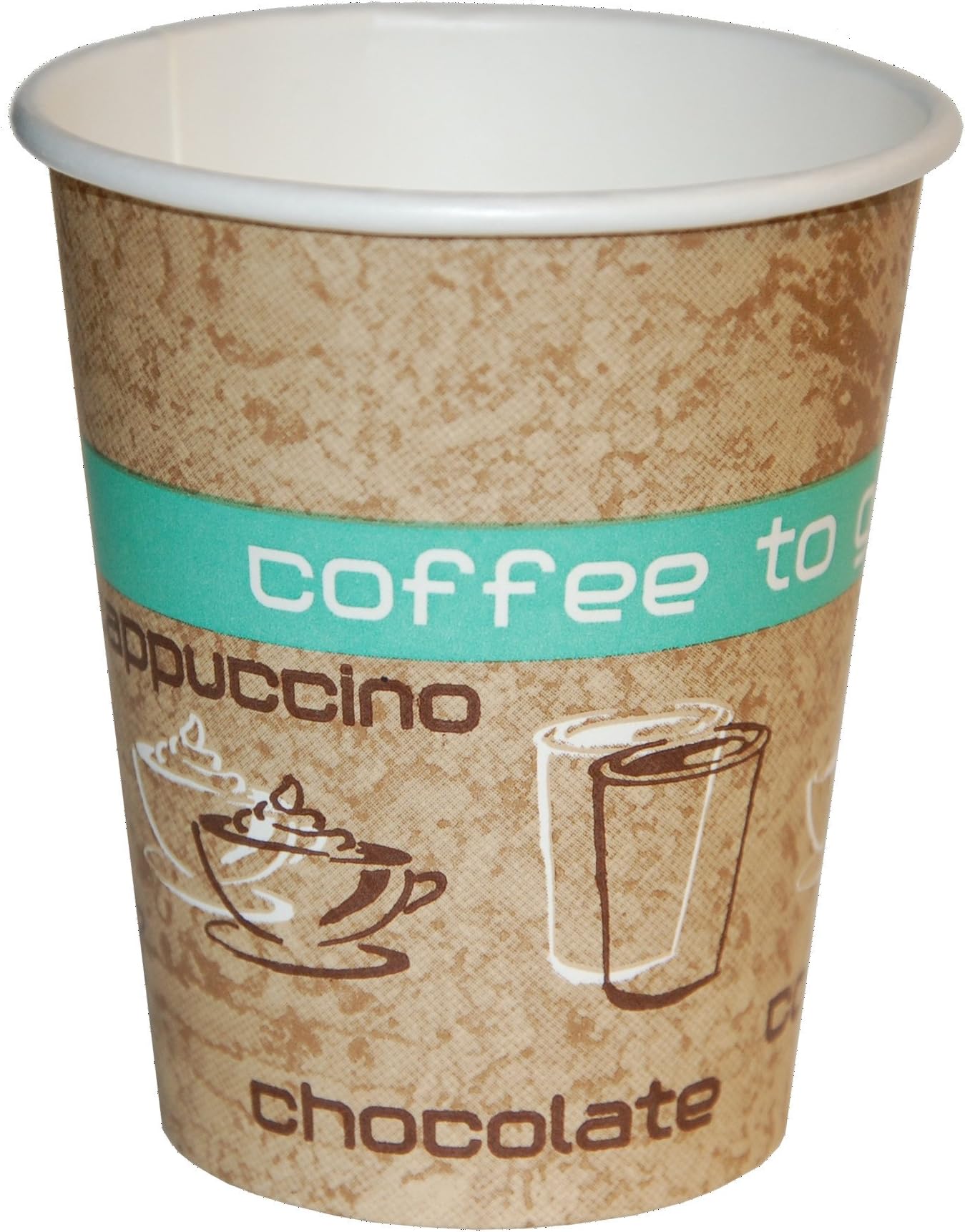 Premiumline Coffee to Go Hot Drinks Paper Cups 200ml Pack of 50