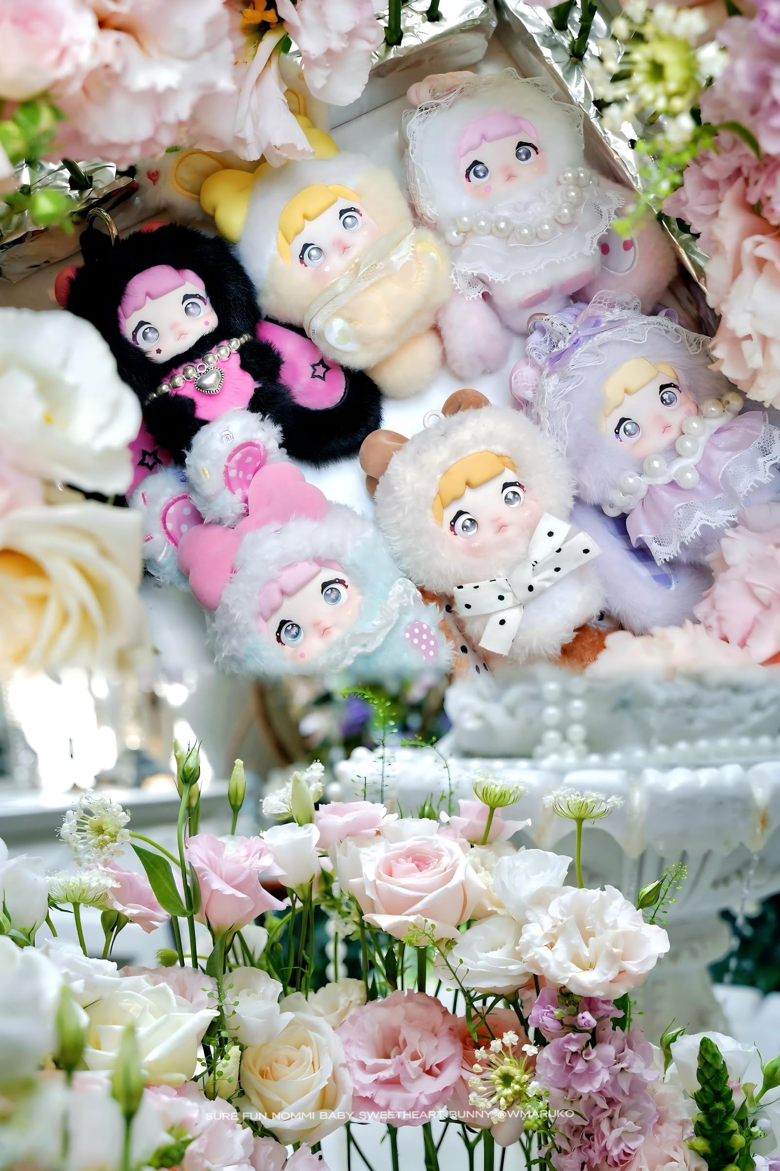 Amazon.co.jp: Nommi Sweetheart Bunnyシリーズ ぬいぐるみ ブラインド