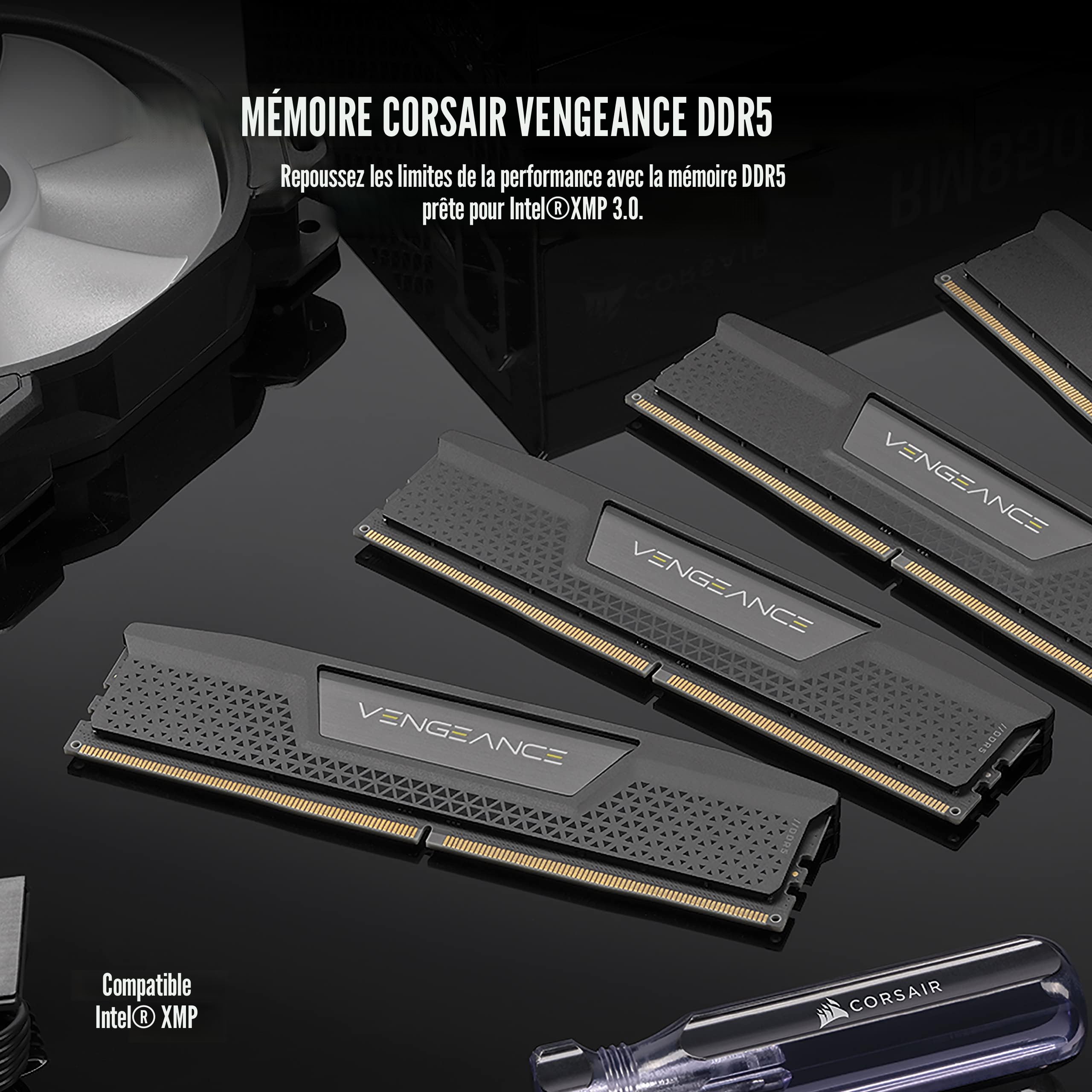 Corsair Vengeance DDR5 RAM 64 Go (2x32 Go) 5600 MHz CL40 Intel XMP